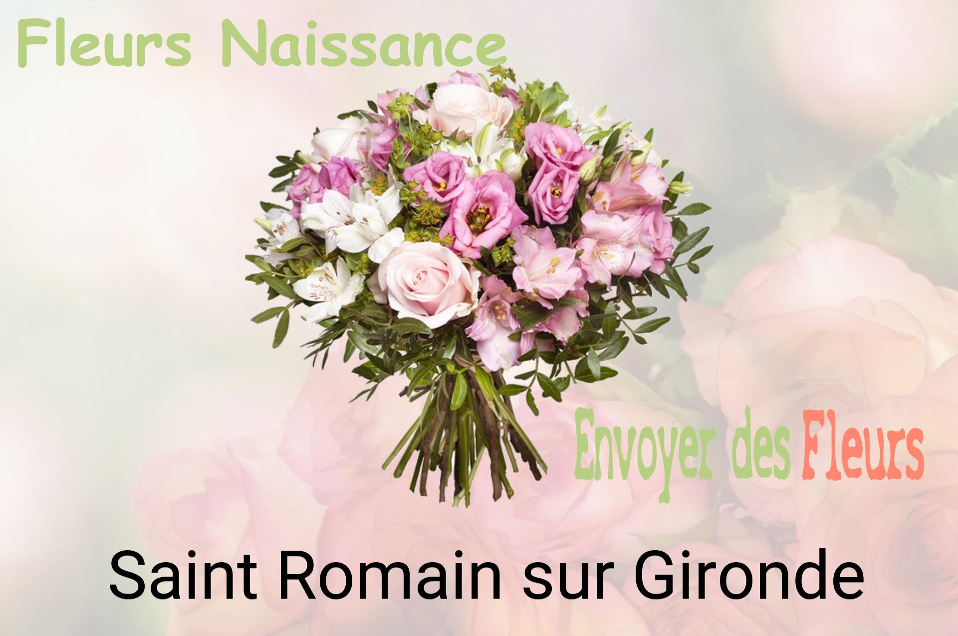 Bouquet de fleurs de naissance livré à Saint-Romain-sur-Gironde